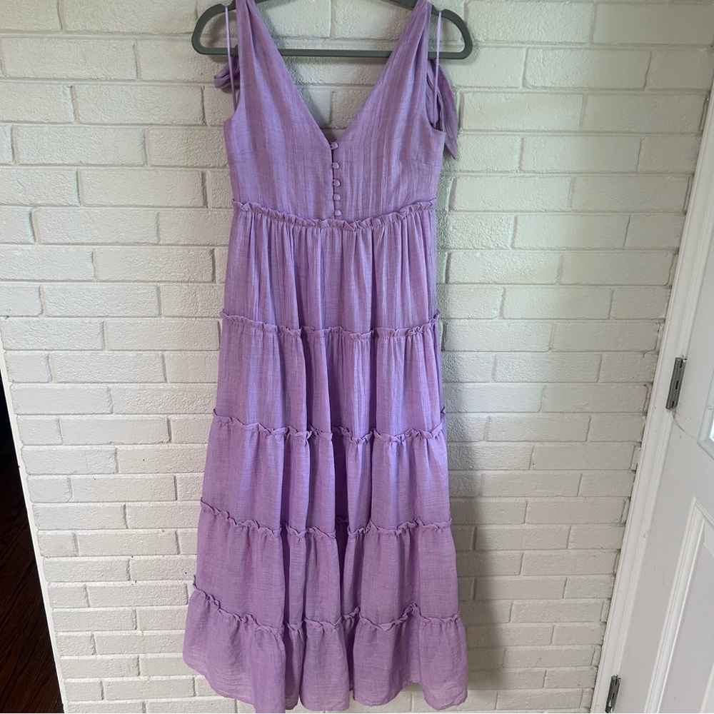 English Factory Tiered Midi Dress purple - Picture 14 of 14